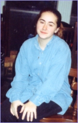 This picture was taken in 1996, but I'm not sure when. It was taken in my home, my parents' home and I would have been around 20.