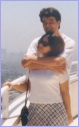 Patrick and I at the Getty Center overlooking downtown LA.